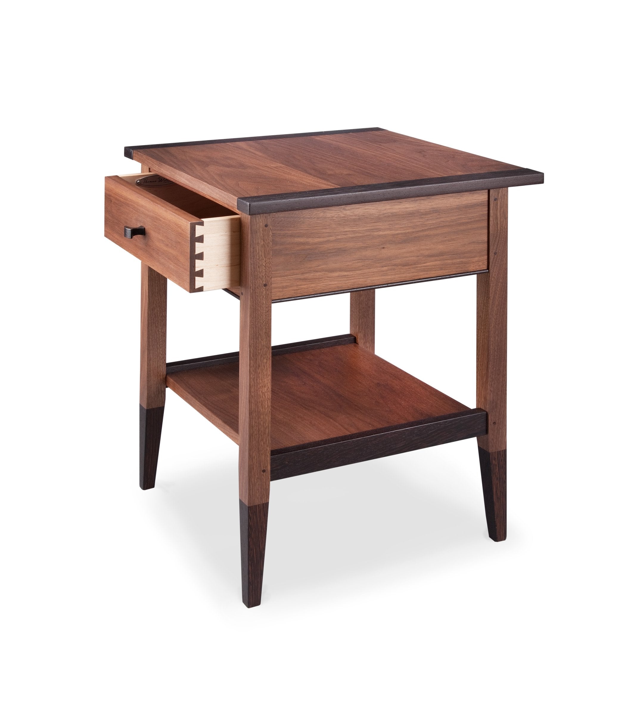 walnut, drawer detail