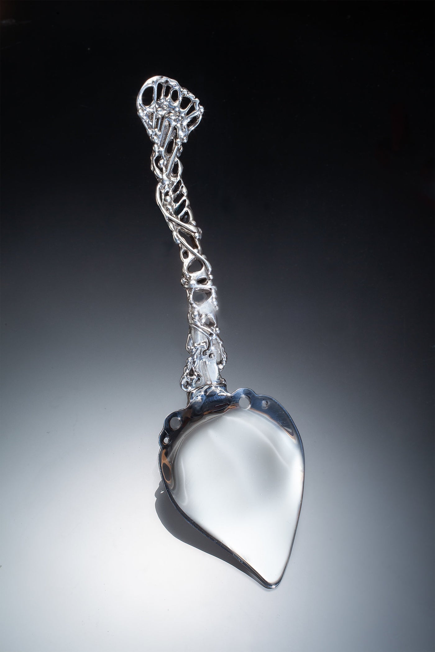 One-of-a-kind sterling silver server | Photo by Ralph Gabriner