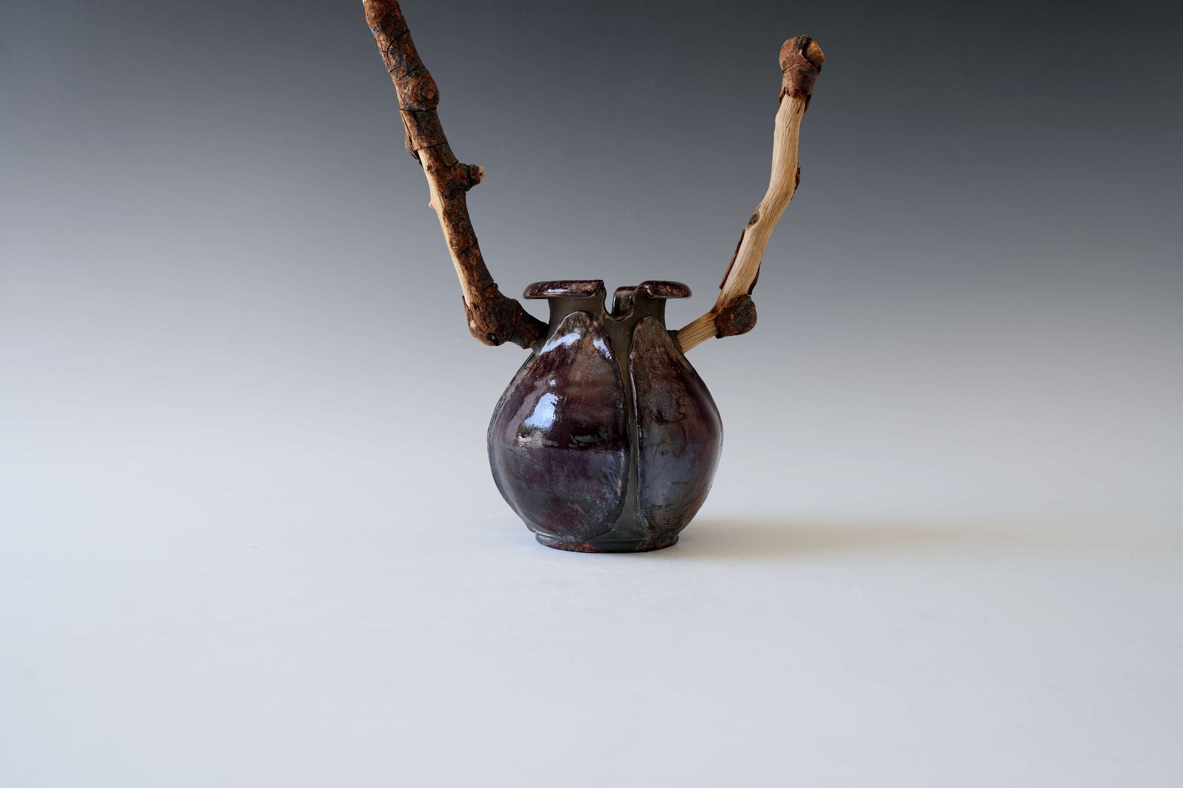 Silent Tree Walker Magic Forest Porcelain Vessel