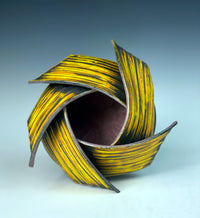 Yellow Spiral Ikebana