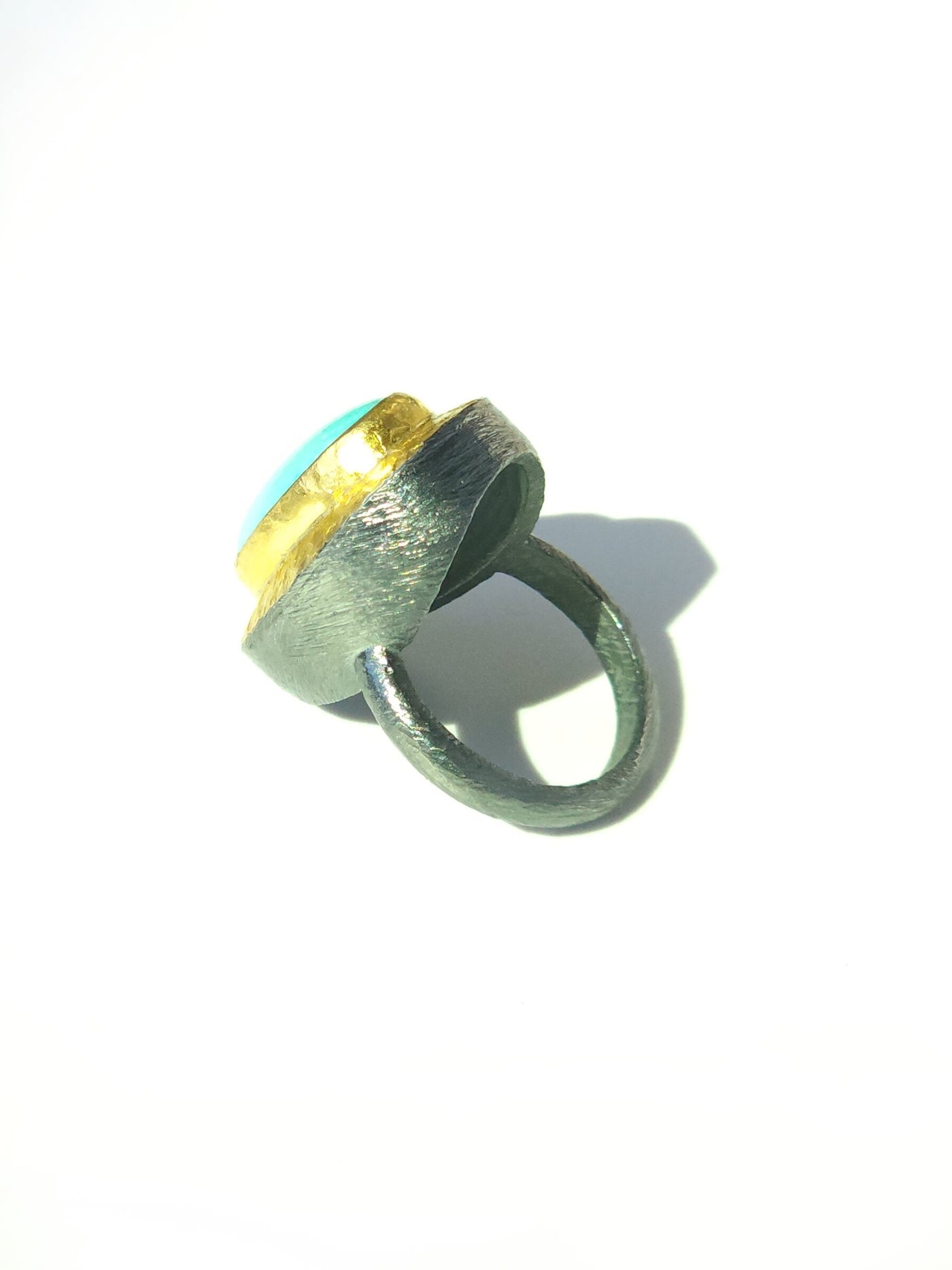 Carved Oval Portrait Ring