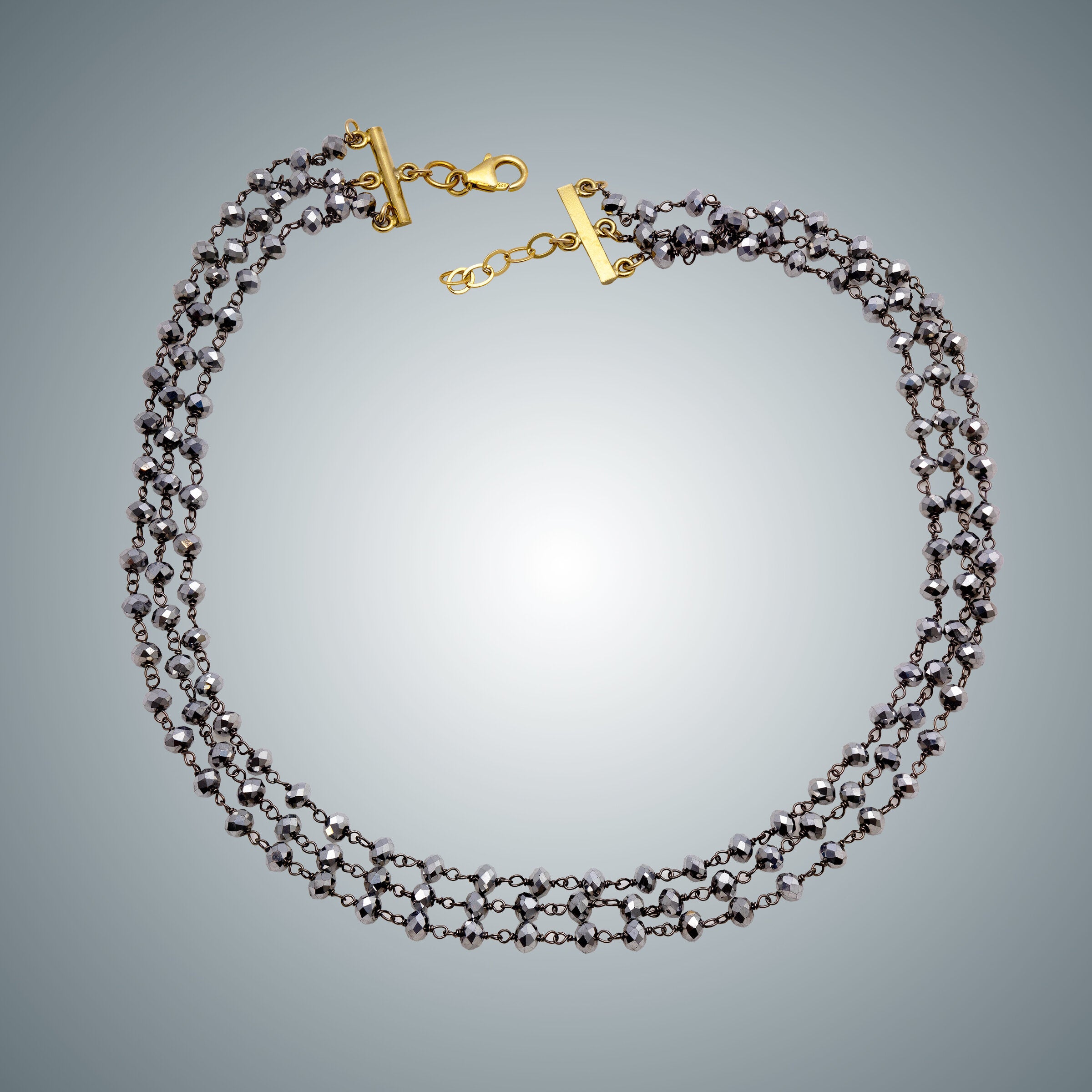 Hematite & Sterling Silver Necklace