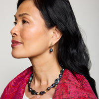 Caldera Midnight Pearl Earrings
