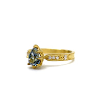 Berkshire Pear-Shaped Sapphire & Diamond Ring