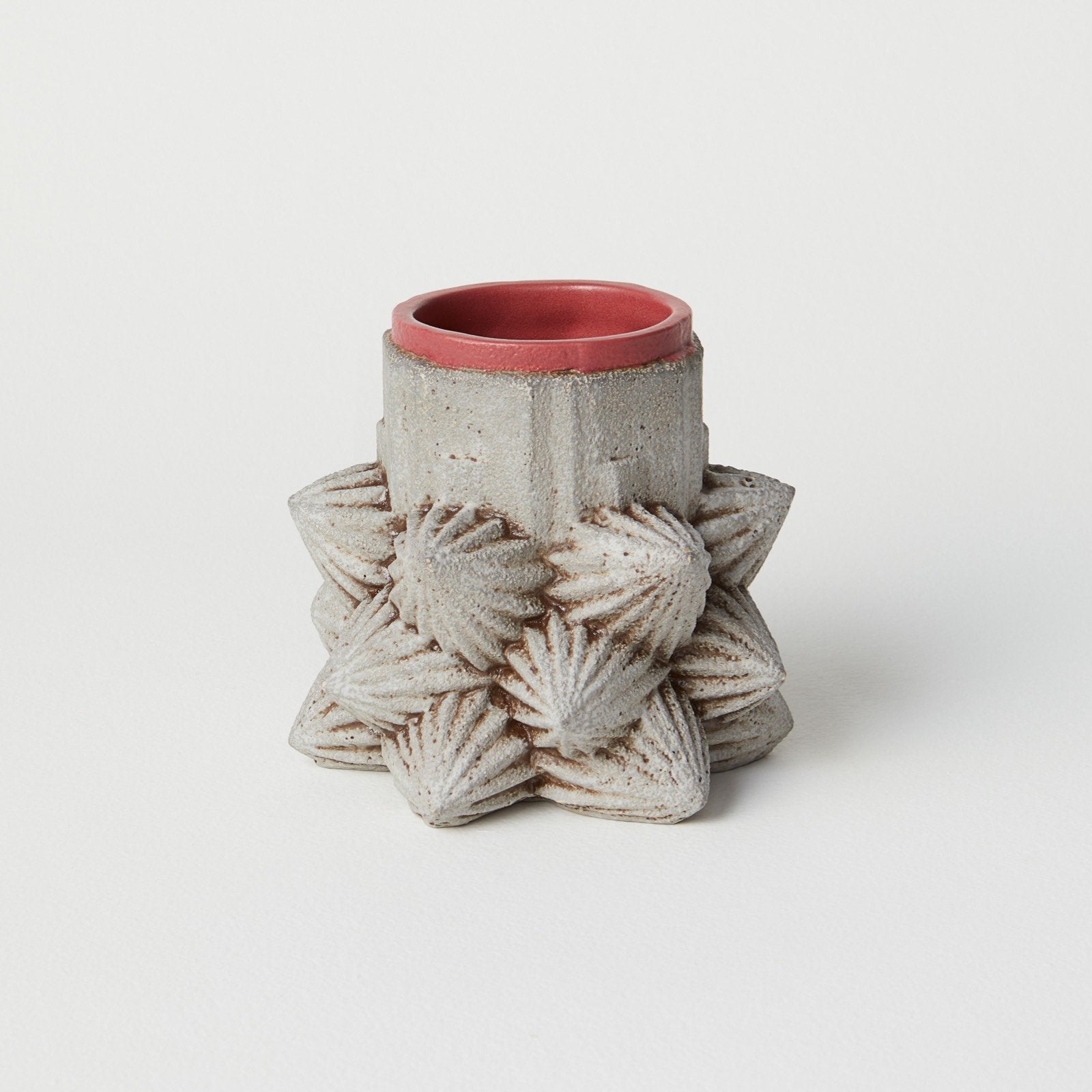 Slate Gray with Red Glaze