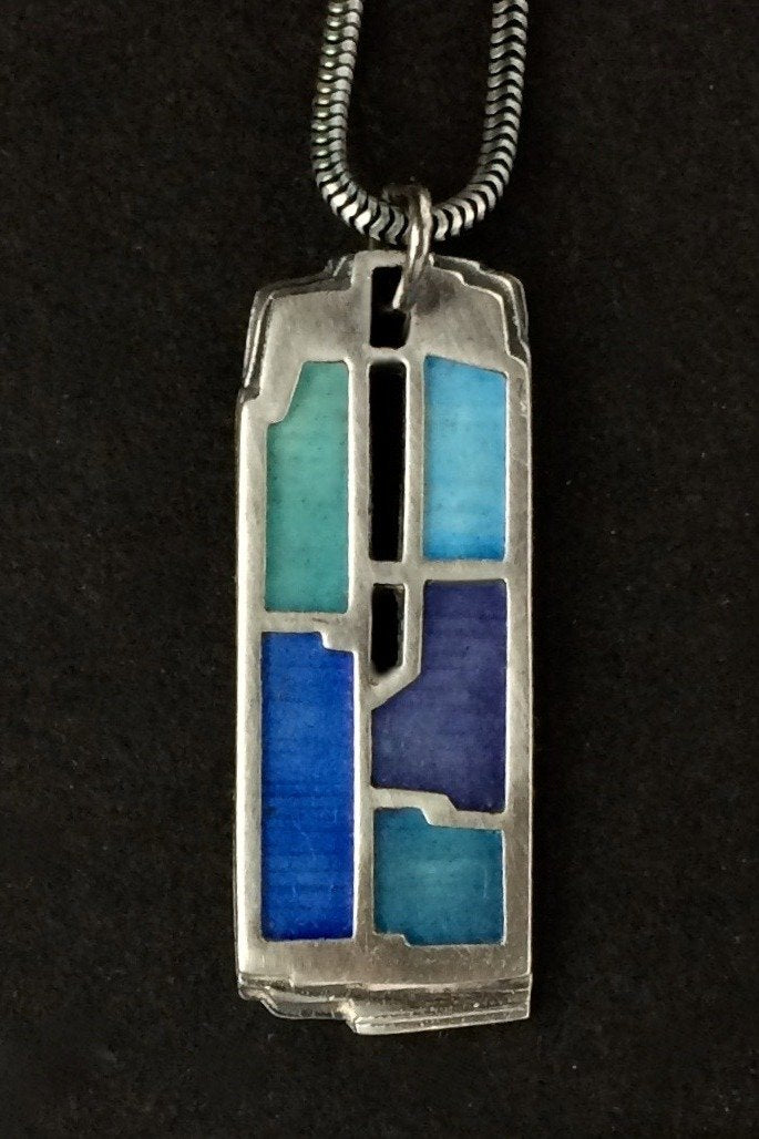Blue Crevasse Pendant