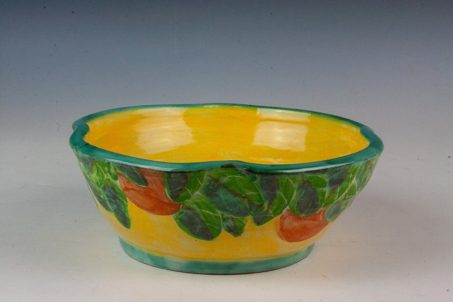 Bee and Oranges Serving Bowl