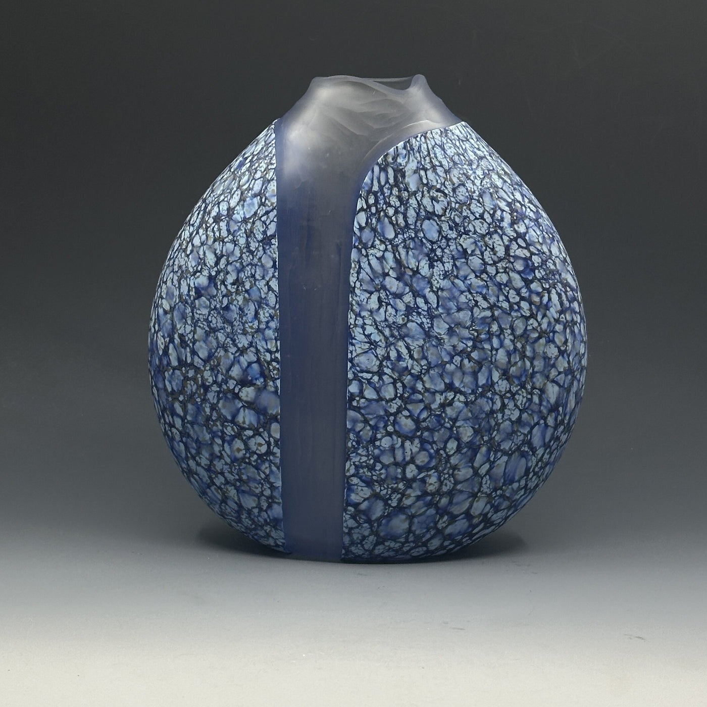 Large Ice Crystal Cascade Vase