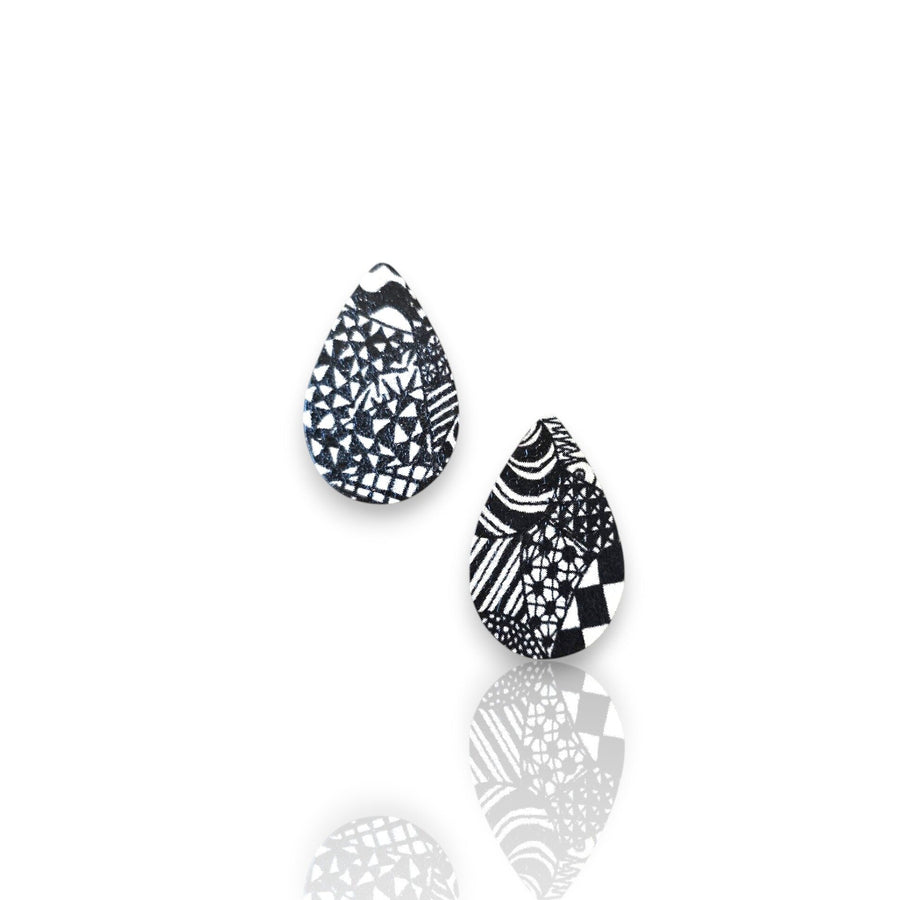 Chromatic Tension Teardrop Earrings