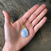 Blue Lace Agate Pendant