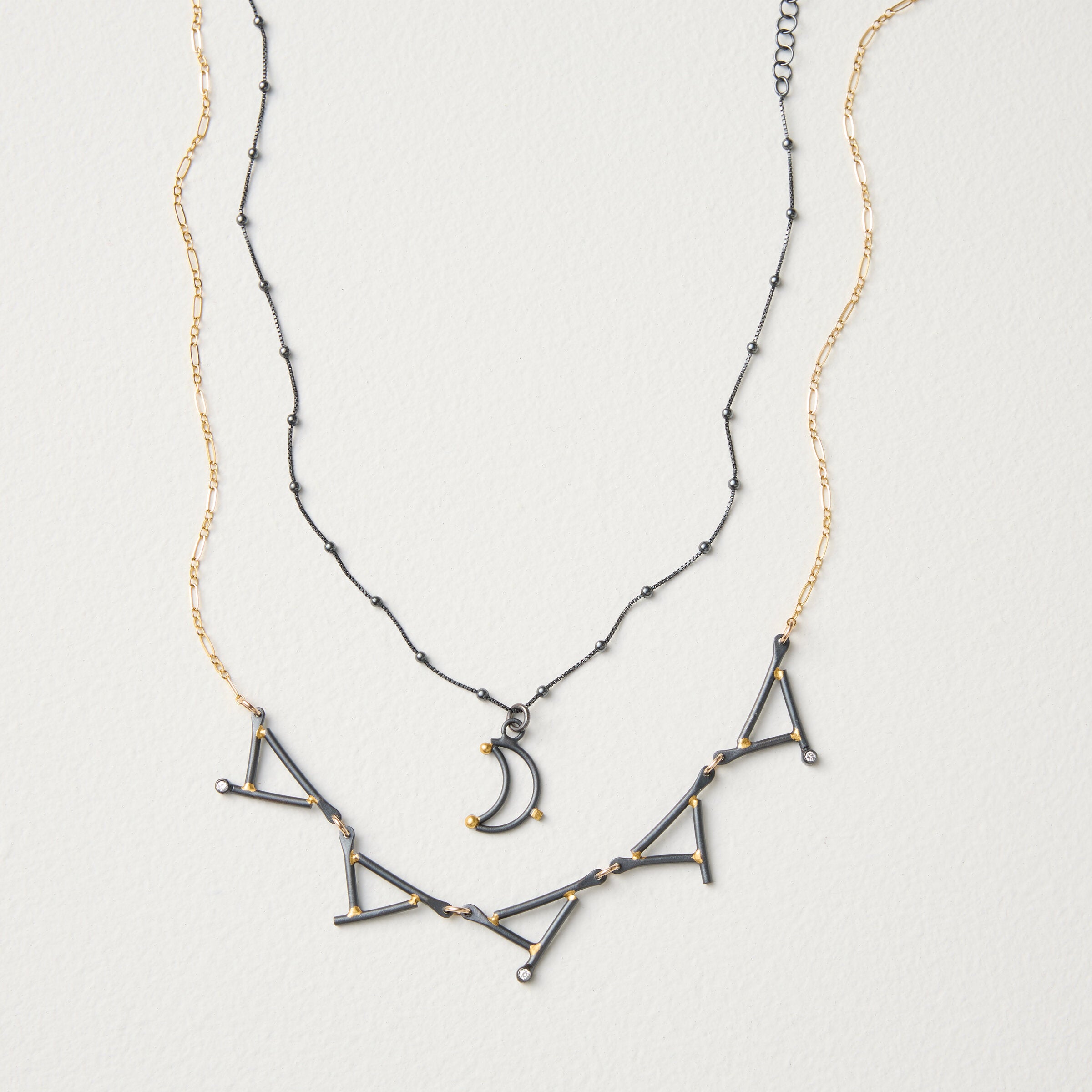 shown with the artist's Sprinkled with Constellations Necklace
