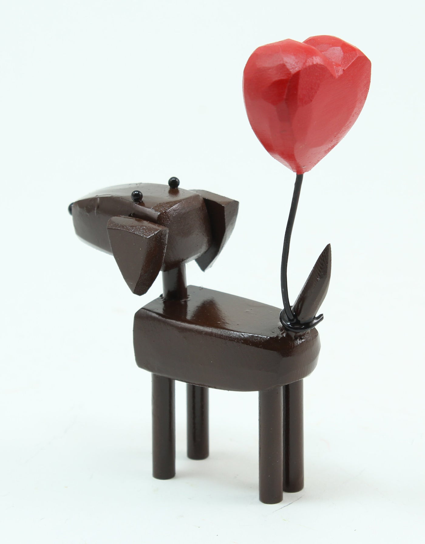 Dogs with Heart Balloons