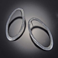 Grooved Oval Earrings