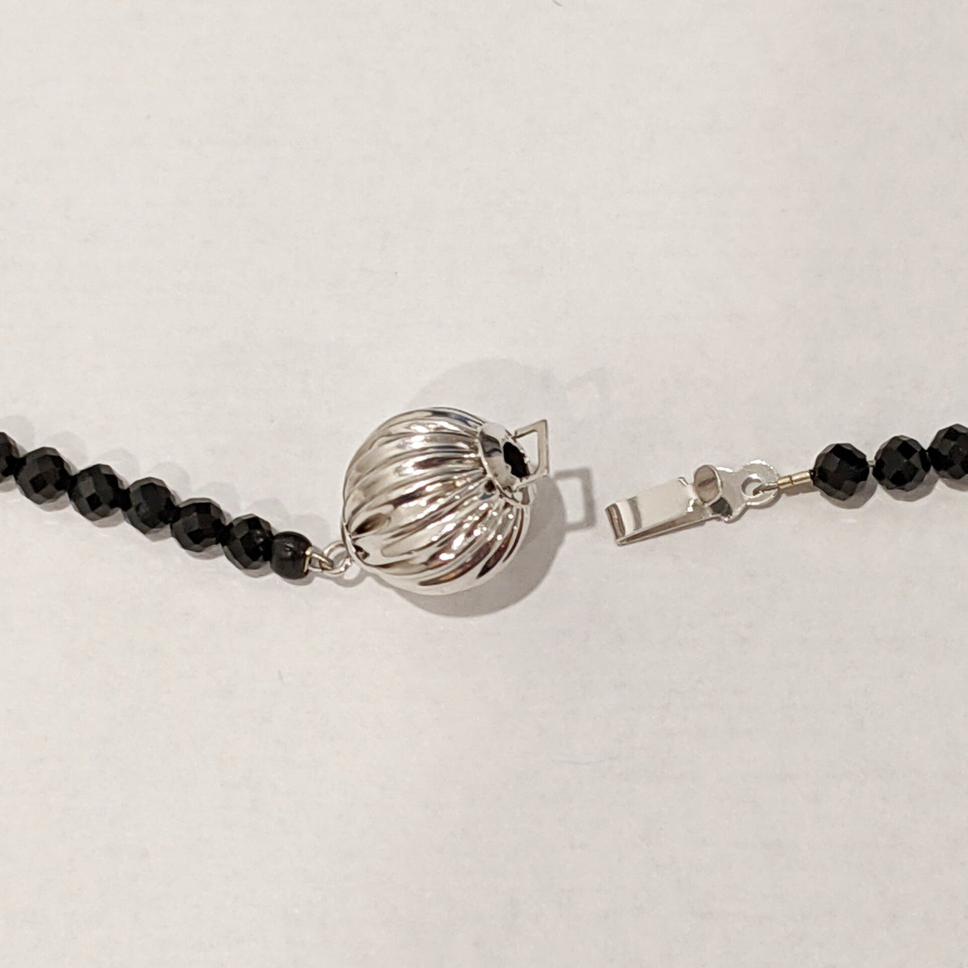 Tahitian Pearl and Black Spinel Necklace
