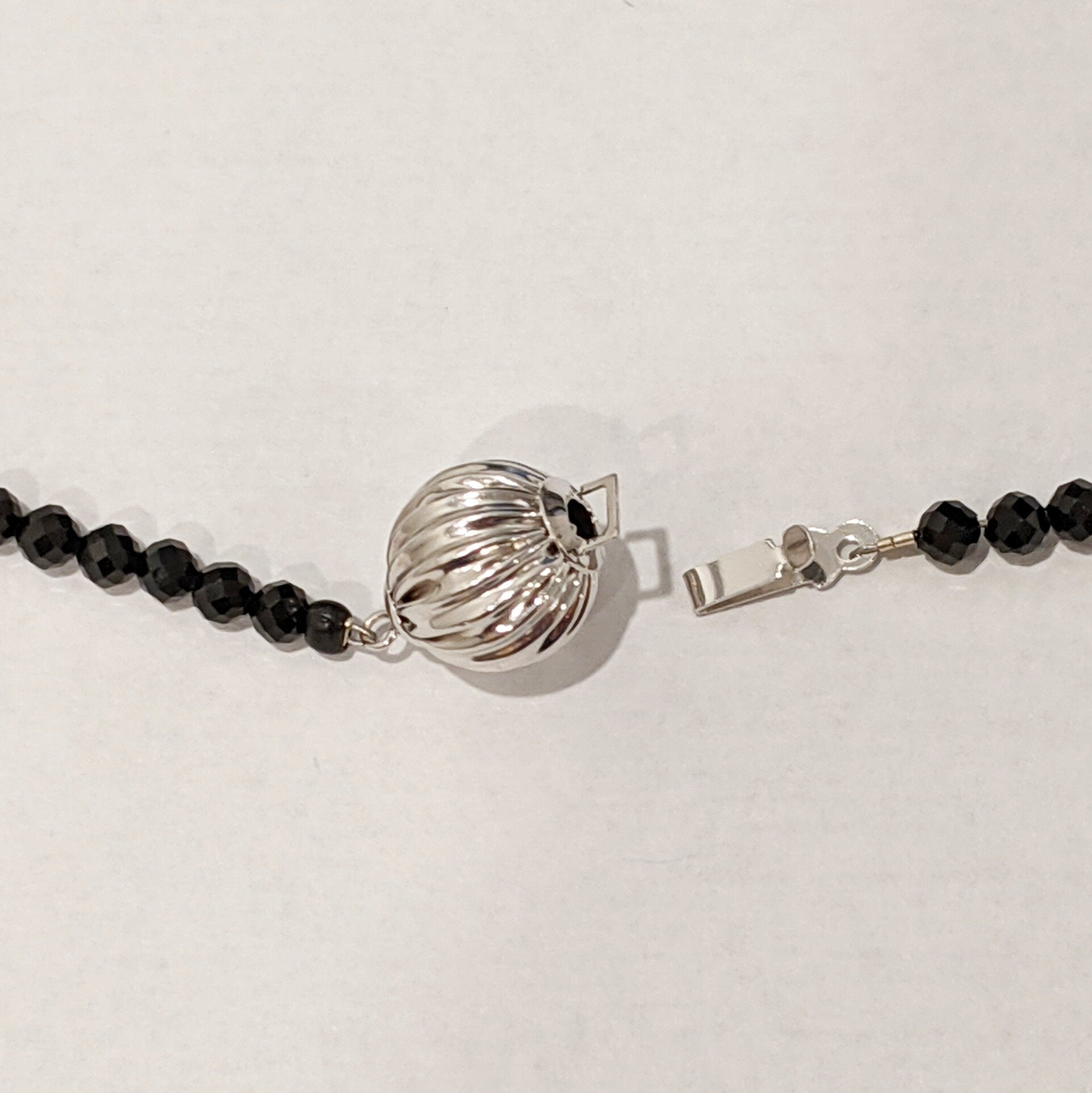 Tahitian Pearl and Black Spinel Necklace