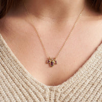 Garnet Bloom Pendant