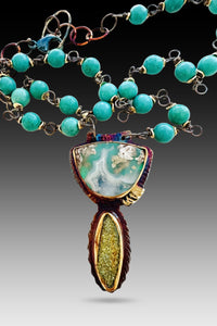 Clouds Above The Ocean Necklace