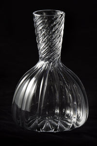 Twisted Optic Rib Decanter