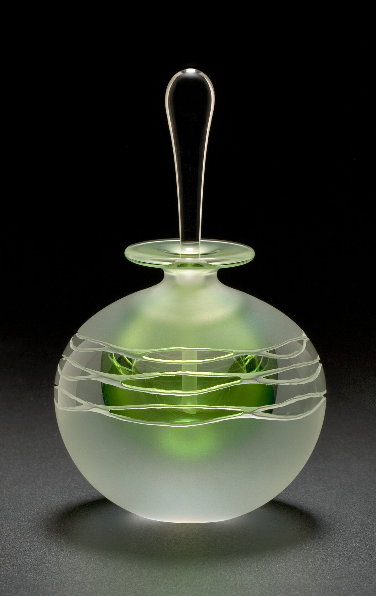 Green Wave Perfume Bottle