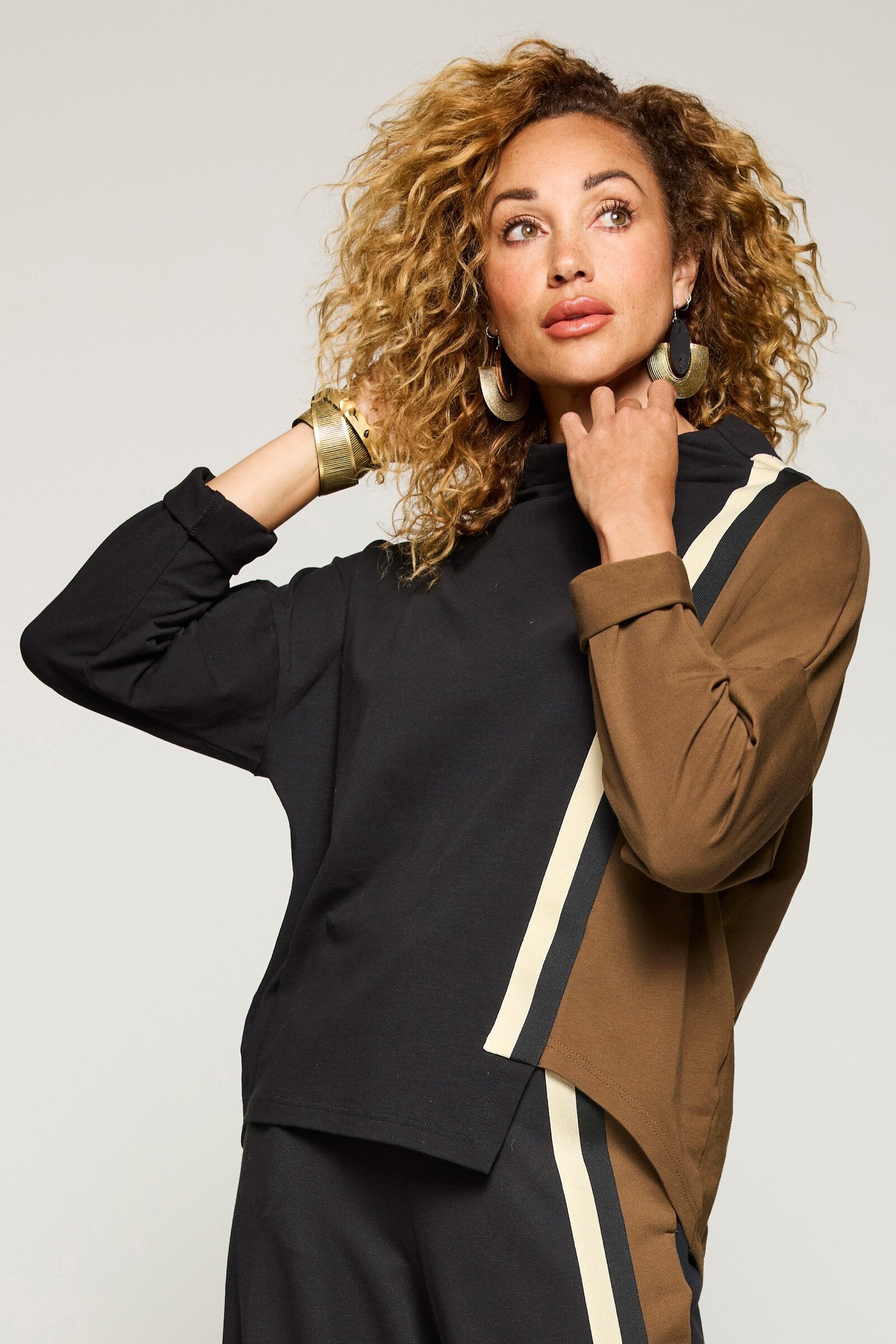 Color Block Racing Top