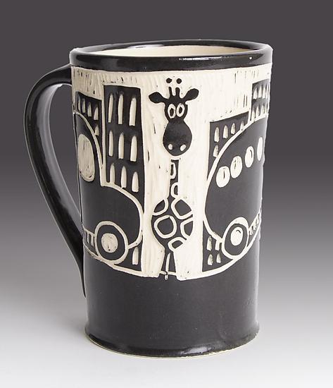 Giraffe in the City Mug