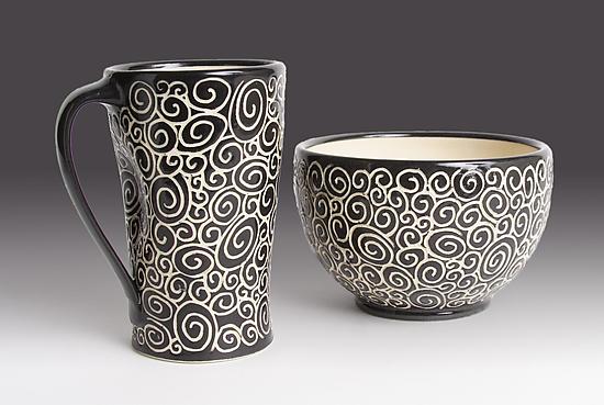 shown with the doodle mug