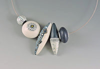 Blue Leaf & Berry Necklace