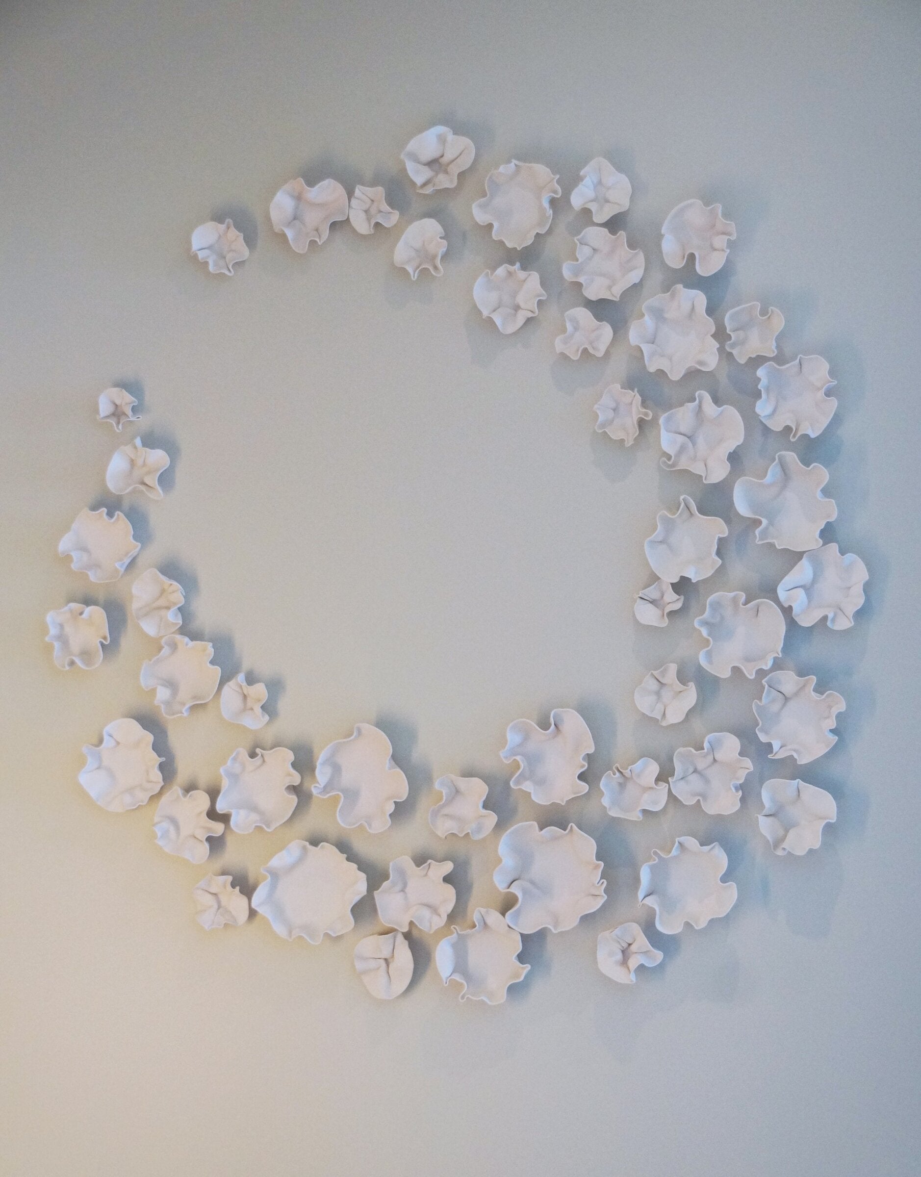 Matte Porcelain Wall Flower Set