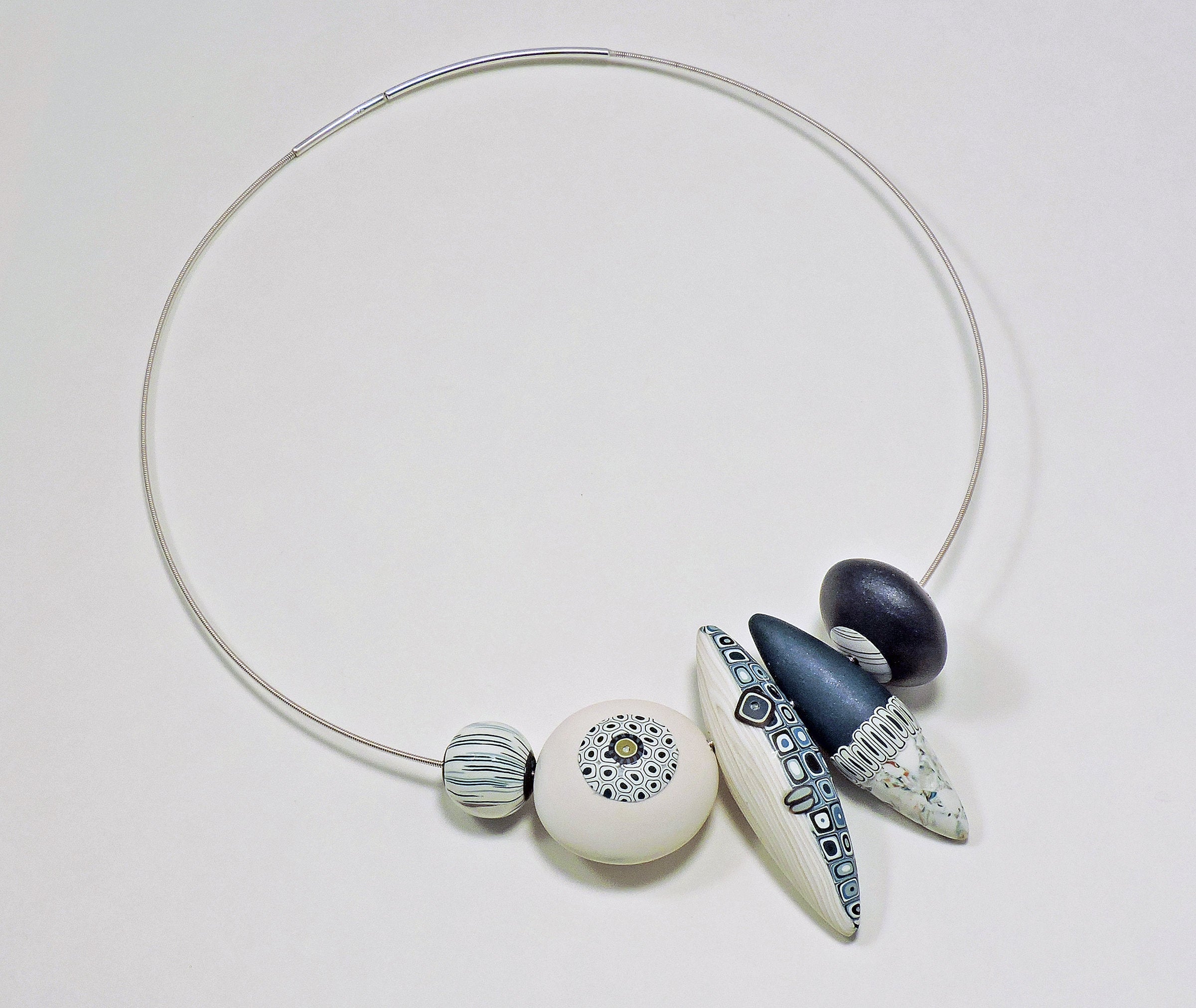 Blue Leaf & Berry Necklace