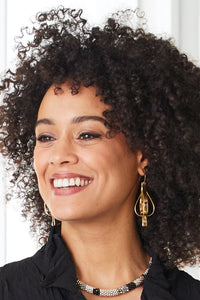 shown with the Light the Way Chandelier Earring by Mia Hebib