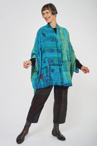 Double Collar Poncho #5