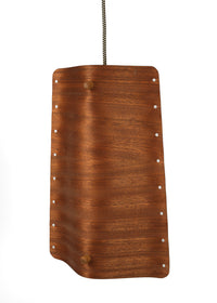 Pocket Pendant Lamp in Tall, Sapele