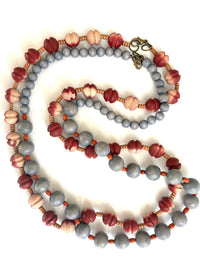 Wood Twosome Necklace Set
