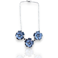 Denim Blue Blossom Necklace