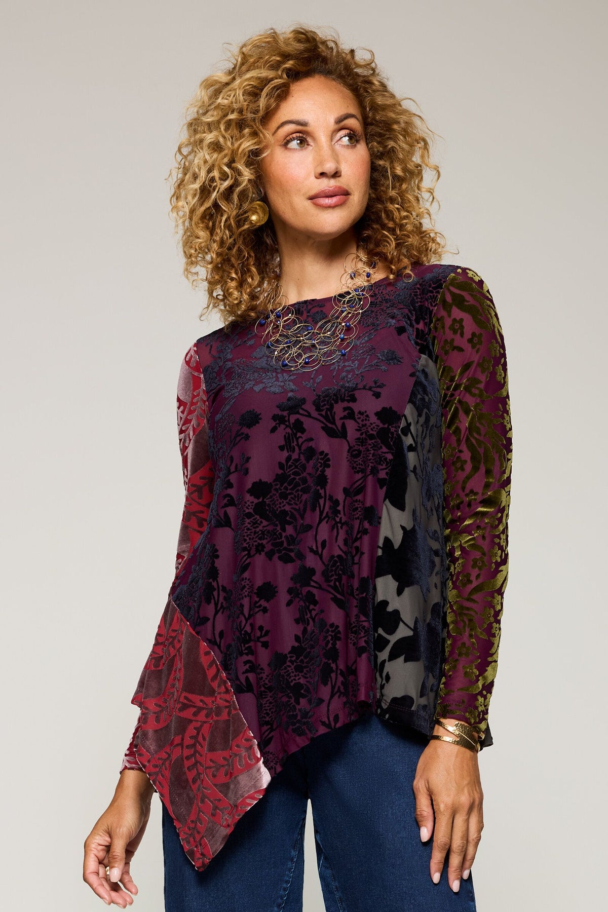 Burnout Velvet Wren Top