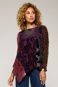 Burnout Velvet Wren Top
