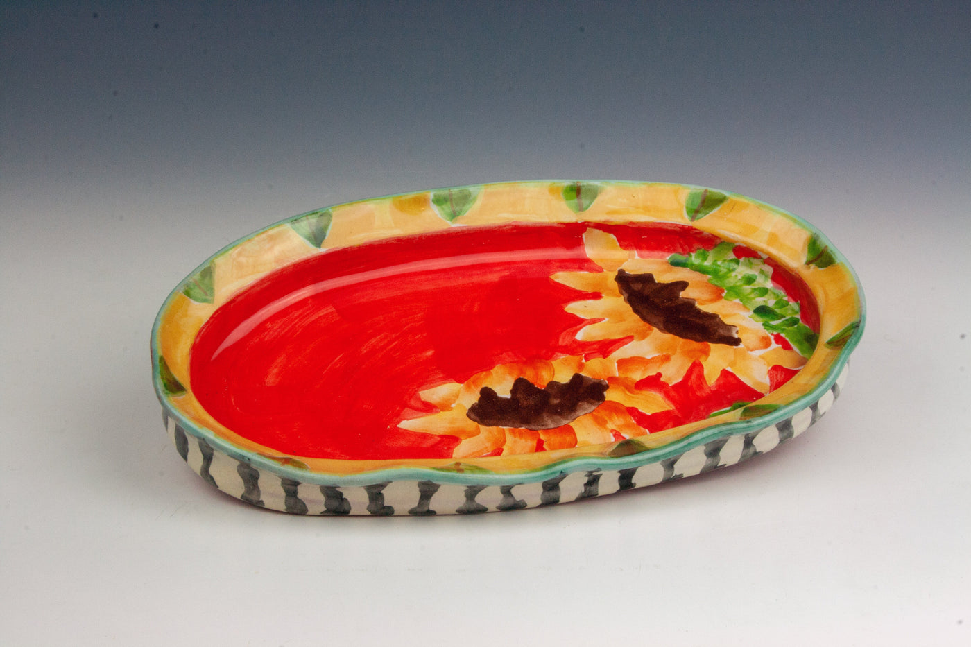 Sunflower Oval Platter