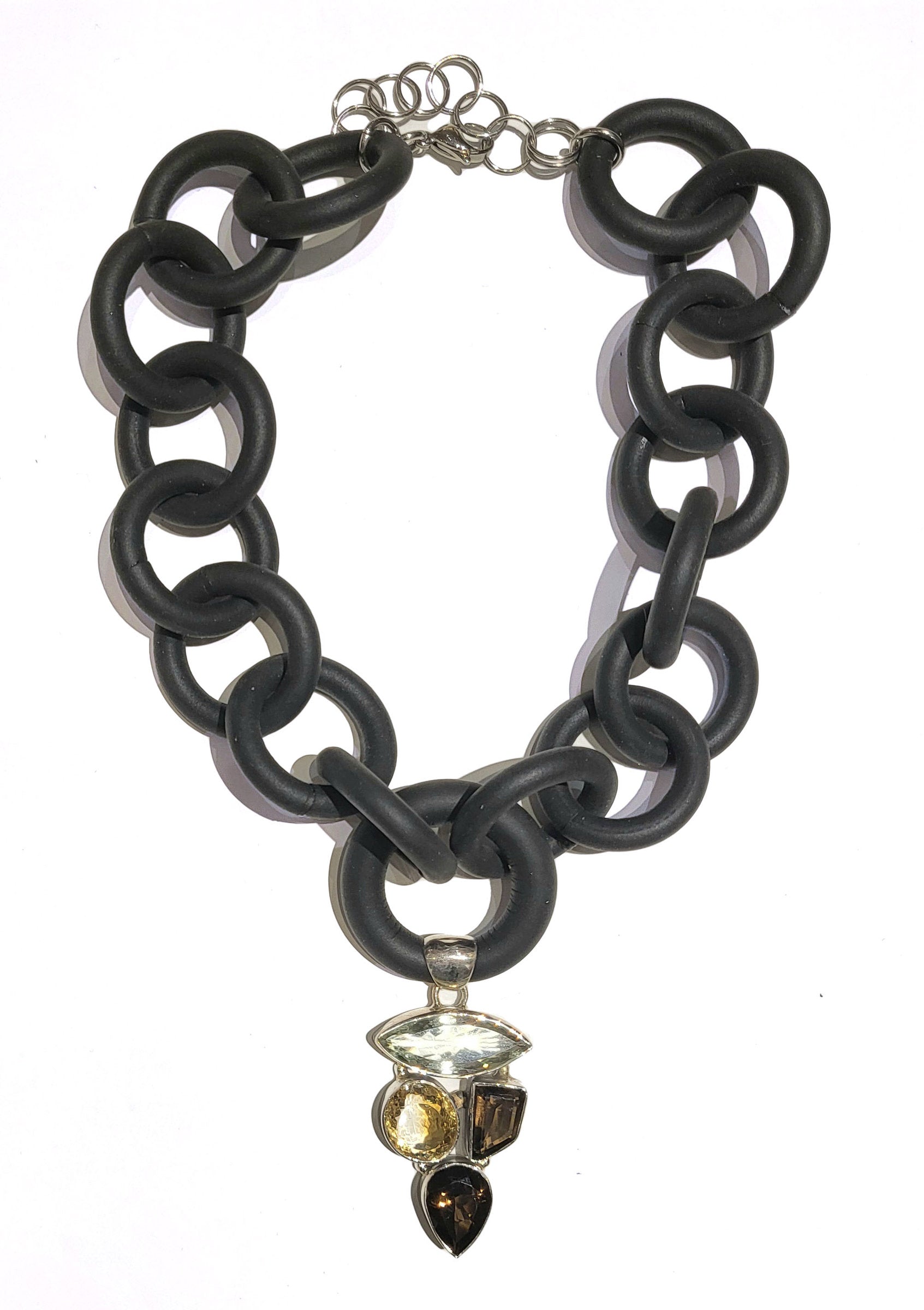 Gemstones and Rubber Necklace #2