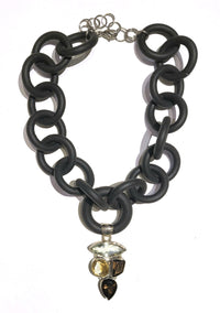 Gemstones and Rubber Necklace #2