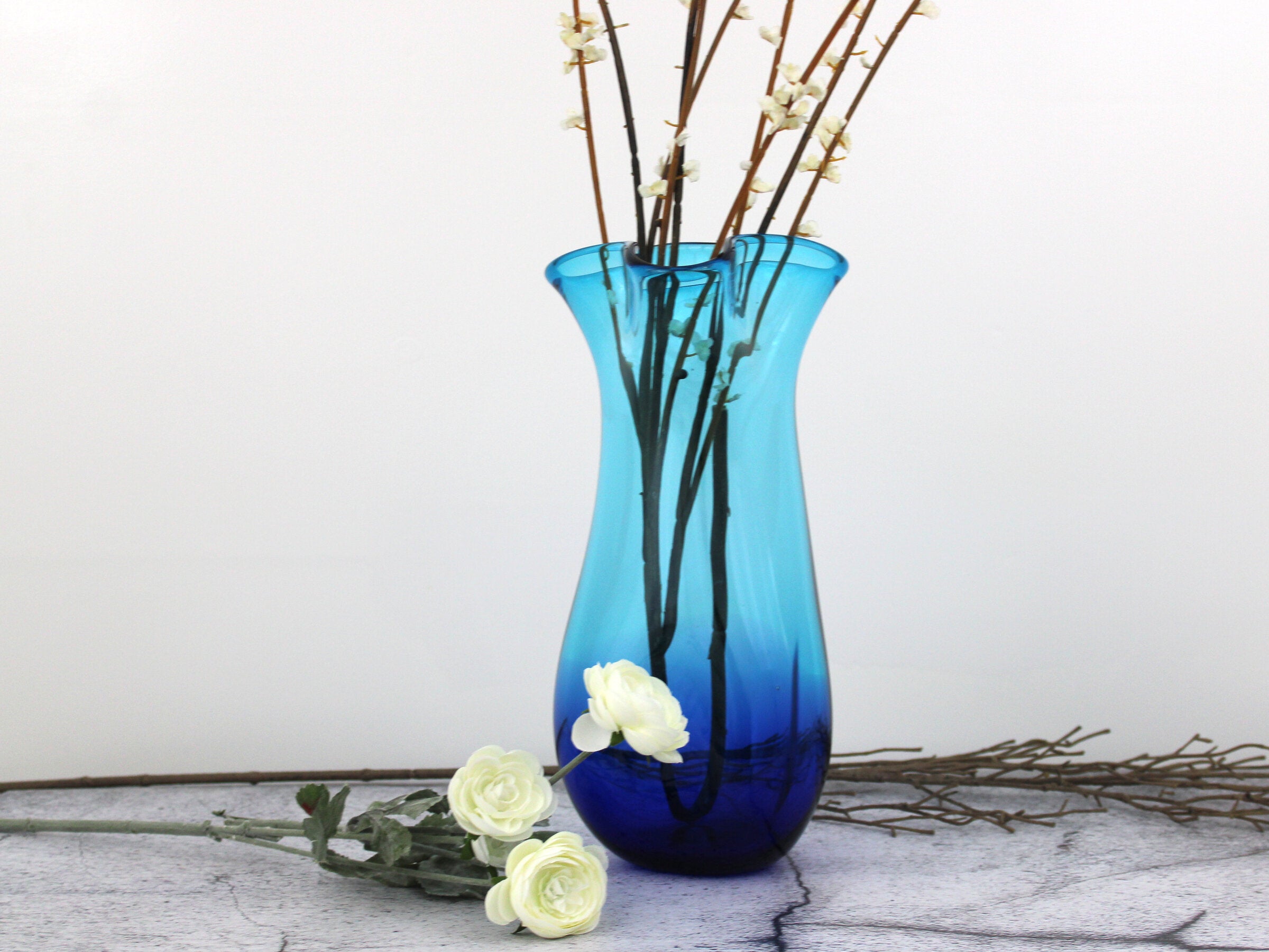 Rumple Vases in Blue