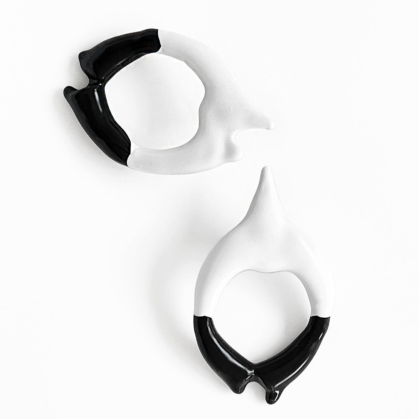 Rubber Drip Stud Earrings