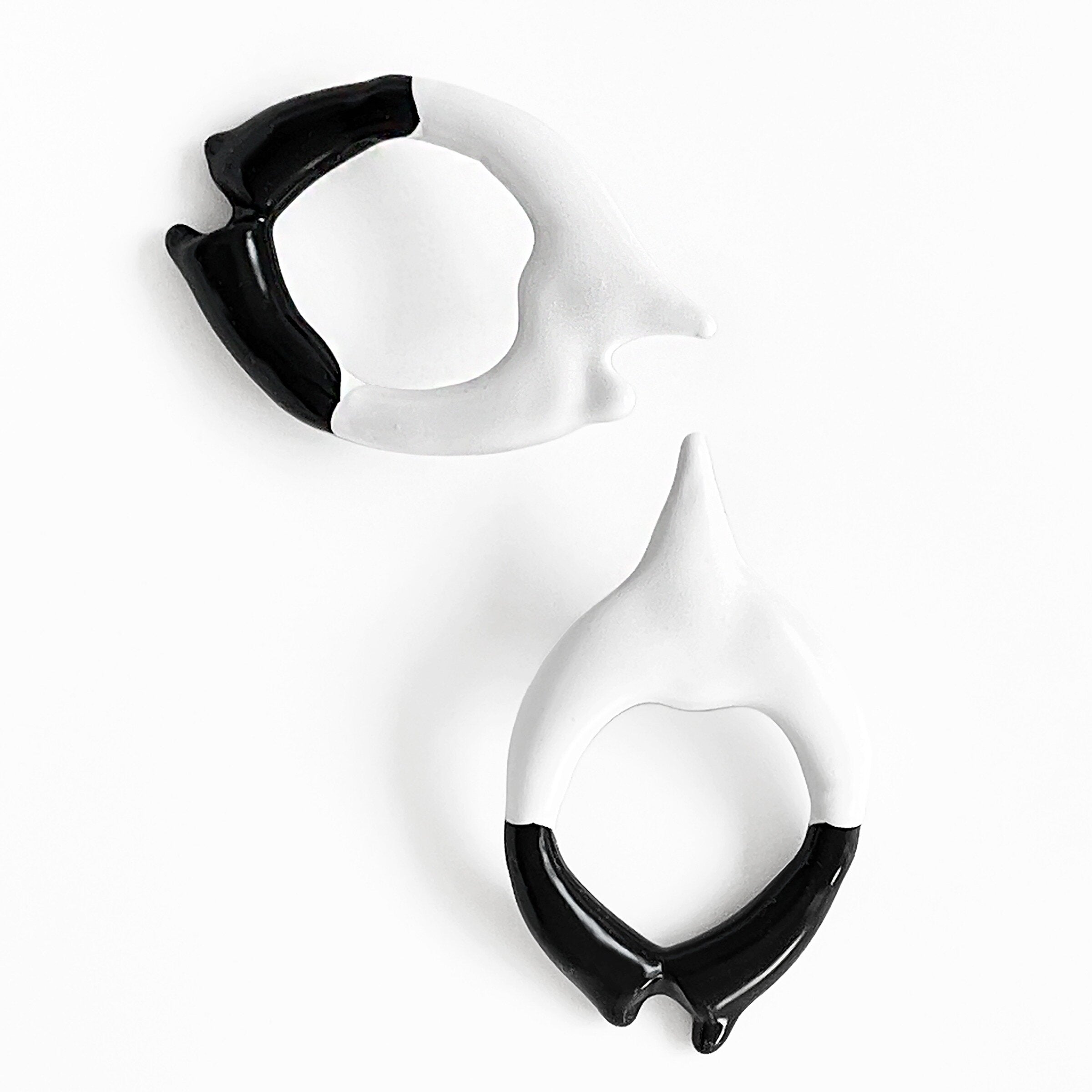 Rubber Drip Stud Earrings