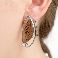 Golden Whimsy Drusy Earrings