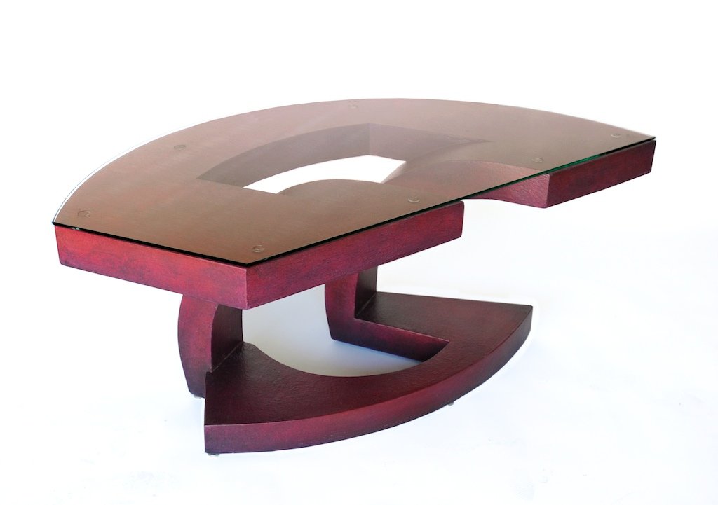 Burgundy Coffee Table, A