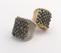 Pyrite Plaited Ring