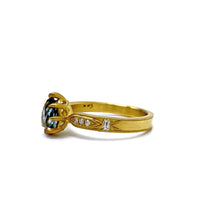 Berkshire Pear-Shaped Sapphire & Diamond Ring