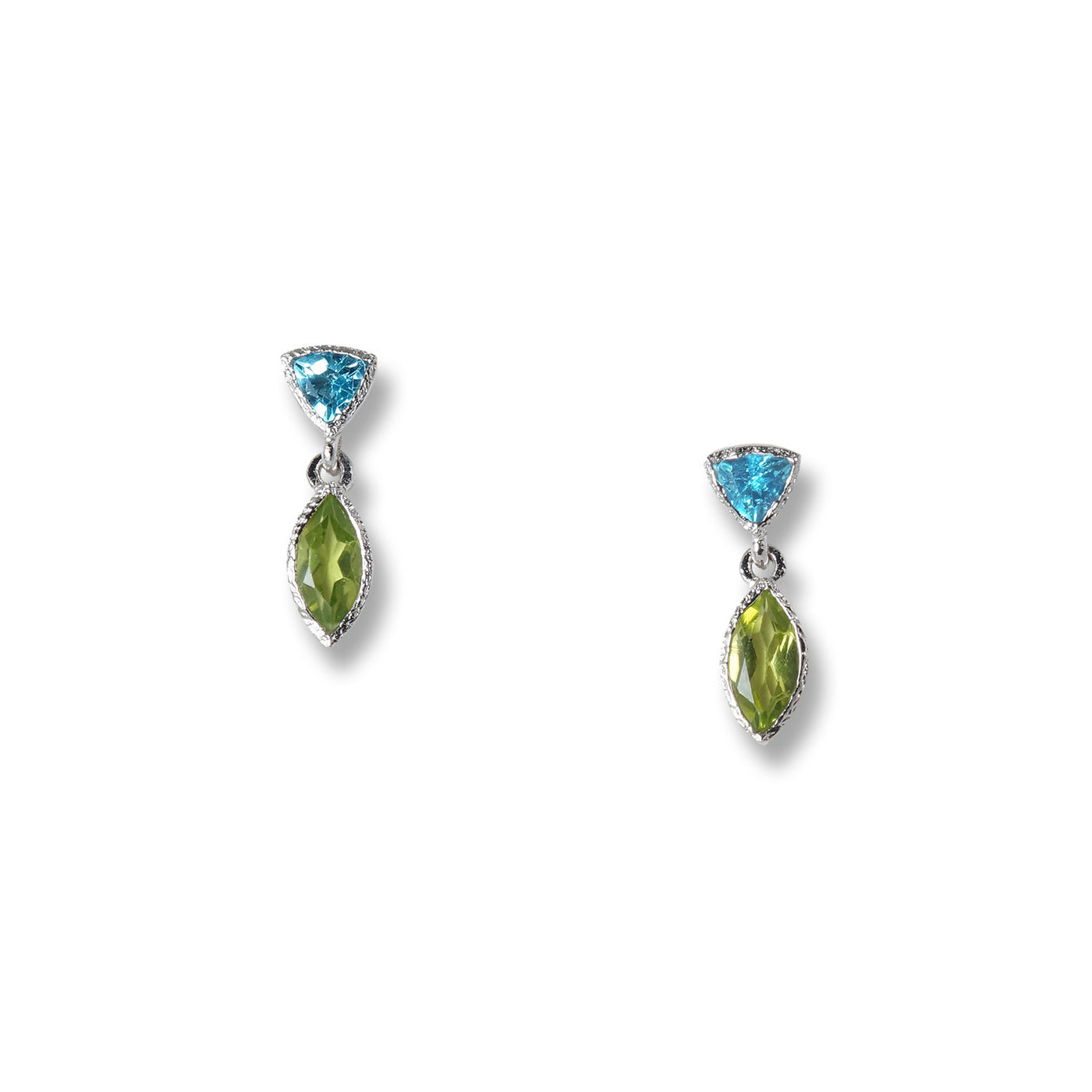 peridot and blue topaz