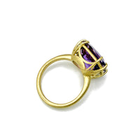 Cushion-Cut Amethyst Aqueduct Ring