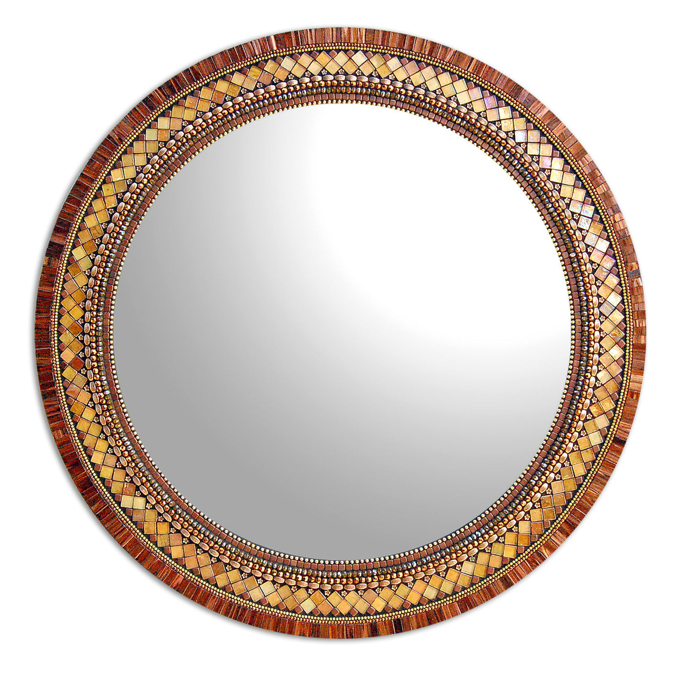 Round Golden Bronze
