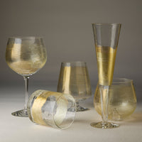 Gold Leaf Stub Glass